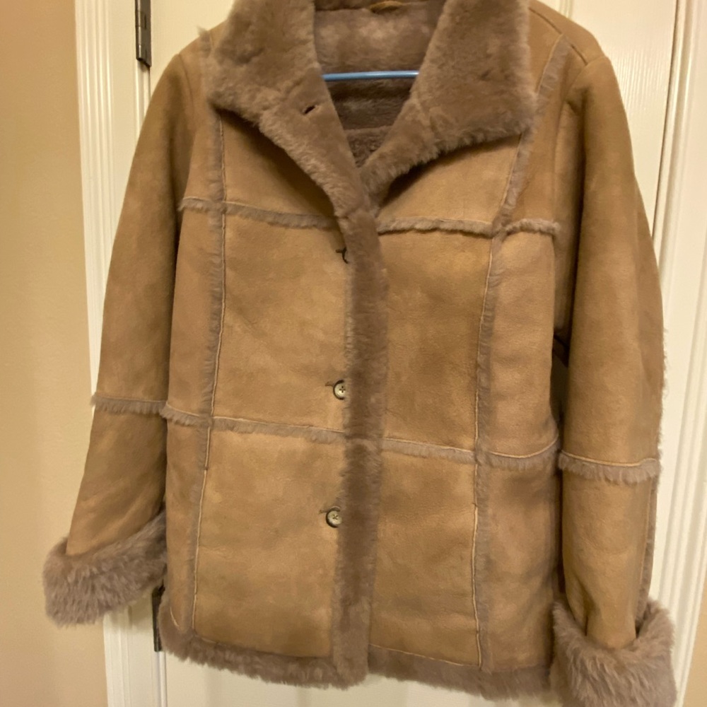 The Territory Ahead shearling jacket with pockets